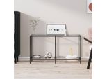 The Living Store Konsolent Trasparente 140X35X75,5 Cm Cuore In Vetro