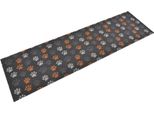 The Living Store Tappeto Cucina Lavabile Zampe 45X150 Cm Velluto