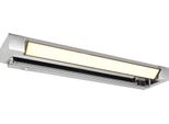 Lampada Da Parete Per Bagno Sopra Lo Specchio Cromo Oblunga 50 Cm Mobile Cambia Colore Led 9W Fabrizio Trio