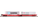 Piko 24619 T3000E Db Ag Vi, Carico Di 1X Container 40`Maersk E 1X Rimorchio Pno