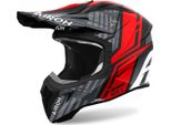 Airoh Aviator Ace 2 Proud Motocross Helm, Grau/Rot, M (57/58)