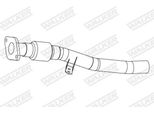 Walker Tubo Di Scarico Corrugato Tubo Flessibile 10951 Per Renault Megane Iii Grandtour (KZ0/1) 630 Mm 1,92 Kg