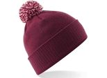 Beechfield - Berretto "Snowstar"" Per Uomo/Donna Unisex PC4146 (Taglia Unica) (Bordeaux/Bianco Naturale)"