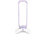 The G-LAB K-Stand Radon - Supporto Per Cuffie Da Gioco - Retroilluminazione Rgb, Hub Usb 2 X 2.0, Base Antiscivolo - Supporto Universale Per Giocatori - Cuffie Per Pc PS4 Xbox One - Bianco