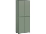 Mehrzweckschrank Home Affaire "Cipela, 70X175 Cm, Viel Stauraum, Variable EinlegeböDen, Kleiderstange", Smoke GrüN Nachbildung, B:70Cm H:175Cm T:37Cm, Fsc-Zertifizierter Holzwerkstoff, SchräNke, Mehrzweckschrank, Schuhschrank, Kleiderschrank, Universalschrank, Aktenschrank, Schrank