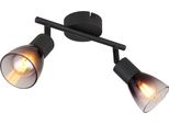 Globo Satella Faretto 2 Pieghe Nero Opaco, Metallo Ø7,2Cm 54312-2