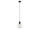 Italux Lamezia, Lampada A Sospensione Moderna In Nero PND-67594-1-BK+CL