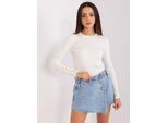 P-M Maglione Classico Donna Yammaq Ecru M/L