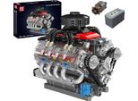 Kit Di Costruzione Motori Mould King V8, Per Bambini A Partire Dai 14 Anni, , Confezione Originale
