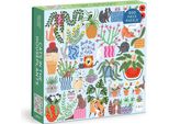 Puzzle Da 500 Pezzi Gatti Nelle Piante D'appartamento