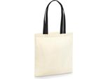 Westford Mill W801C | Borsa Biologica Earthaware Per La Vita - Manico A Contrasto 38 X 42 Cm - Colore: Naturale/Nero - Taglia: Unica