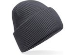 Beechfield B385R | Classic Engineered Deep Cuffed Beanie - Farbe: Grigio Grafite - GrößE: Taglia Unica