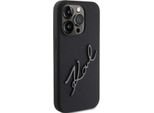 Karl Lagerfeld Klhcp15Xsksbmck Iphone 15 Pro Max 6.7 Czarny/Nero Custodia Rigida In Silicone Karl Script
