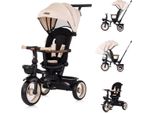 Triciclo Chipolino, Triciclo Urban Manubrio Con Luce, Sedile Pieghevole E Girevole, Cestino Beige