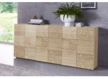 Sideboard Home Affaire "Miro", Braun (Eichefarben SäGerau Mit Siebdruck), Sideboards, Sideboard, Breite 181 Cm Mit Dekorativem Siebdruck