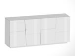 Sideboard Home Affaire "Pongo", Weiß (Weiß Hochglanz), B:200Cm H:86Cm T:44,2Cm, Holzwerkstoff, Sideboards, Sideboard