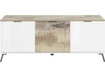 Lowboard Home Affaire "Casanova", Weiß (Weiß, Pereira), B:150Cm H:60Cm T:40Cm, Sideboards, Lowboard, Breite Ca. 150 Cm