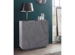 Sideboard Home Affaire "Ping", Grau (Zement), B:81Cm H:86Cm T:44Cm, Sideboards, Sideboard, Breite 80 Cm