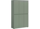 Mehrzweckschrank Home Affaire "Cipela", GrüN (Smoke GrüN Nachbildung), B:105Cm H:175Cm T:37Cm, Fsc-Zertifizierter Holzwerkstoff, SchräNke, Mehrzweckschrank, Bxh:105X175 Cm, Viel Stauraum, Variable EinlegeböDen, Kleiderstange