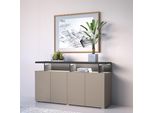 Sideboard Home Affaire "Serio", Braun (Congo, Antrazit), B:152,5Cm H:84Cm T:40Cm, Sideboards, Sideboard, Breite 152,5 Cm