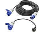 Cavo Di Prolunga Cee 20M 3X1,5Mm Con Cavo Adattatore