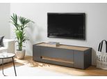 Lowboard Home Affaire "City/Giron", Grau (Anthrazit), B:140Cm H:40Cm T:45Cm, Sideboards, Lowboard, Breite Ca. 140 Cm