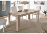 Esstisch Home Affaire "Rustica", Braun (Eichefarben SäGerau, Eichefarben SäGerau, Eichefarben SäGerau), B:180Cm H:79Cm T:90Cm, Tische, Rechteckiger Esstisch Esstisch Holz-Esstische, Breite 180 Cm, Erweiterbar Durch Ansteckplatte