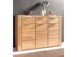Sideboard Otto Home "Zara", Beige (Kernbuche Teilmassiv), B:140Cm H:95Cm T:40Cm, Holz Teilmassiv, Sideboards, Sideboard, Breite 140 Cm