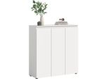 Mehrzweckschrank Home Affaire "Cipela, 105X111 Cm, Viel Stauraum, Variable EinlegeböDen, Universal", Weiß, B:105Cm H:111Cm T:37Cm, Fsc-Zertifizierter Holzwerkstoff, SchräNke, Mehrzweckschrank, Schuhschrank, Kleiderschrank, Universalschrank, Aktenschrank, Schrank