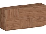 Sideboard Home Affaire "Pongo", Braun (Oak Wotan), B:180Cm H:86Cm T:44,2Cm, Holzwerkstoff, Sideboards, Sideboard