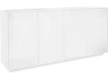 Sideboard Home Affaire "Bloom", Weiß (WeißHg), B:180Cm H:86Cm T:41,4Cm, Sideboards, Sideboard, Breite Ca. 180 Cm
