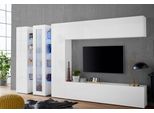 Vitrine Home Affaire "Maruska", Weiß (Weiß Hochglanz), B:40Cm H:180Cm T:30Cm, Holzwerkstoff, SchräNke, Vitrine, Glasvitrine, Stauraumvitrine, Stehend Und HäNgend Montierbar