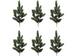 Winterliche Kunstpflanze Creativ Green "Weihnachtsdeko", GrüN, H:60Cm, Kunststoff, Kunstpflanzen, Zweig Benadelt, 6 StüCk Im Set