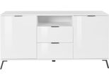 Sideboard Home Affaire "Casanova", Weiß, B:150Cm H:75Cm T:40Cm, Sideboards, Sideboard, Breite Ca. 150 Cm