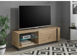 Lowboard Home Affaire "Clair Lowboard 31", Braun (Eiche Artisan), B:138Cm H:46Cm T:40Cm, Sideboards, Lowboard, Breite 138 Cm