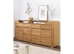 Sideboard Otto Home "Denis", Braun (Eiche Teilmassiv), B:200Cm H:95Cm T:40Cm, Sideboards, Sideboard, Breite 200 Cm