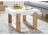 Couchtisch Otto Home "Solid", Weiß (Naturfarben, Weiß), B:60Cm H:40Cm T:60Cm, Tische, Couchtisch Eckige Couchtische, Hochglanzfarbener WeißEr Tischplatte, In Zwei Unterschiedlichen GrößEn