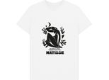 Apoh - Maglietta "Blue Nude Ii"" Per Uomo/Donna Unisex PN1328 (Xl) (Bianco)"