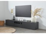 Lowboard Home Affaire "Essential", Schwarz (Anthrazit Matt), B:220Cm H:35Cm T:40Cm, Sideboards, Lowboard, 220 Cm