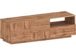 Lowboard Home Affaire "Pongo", Braun (Oak Wotan), B:150Cm H:46Cm T:44,2Cm, Holzwerkstoff, Sideboards, Lowboard