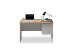 Schreibtisch Home Affaire "Sunrise, Kleiner Computertisch, BüRotisch", Weiß (Weiß Matt, Ahorn, Weiß, Ahorn), B:110Cm H:75Cm T:50Cm, Tische, Schreibtisch, Mit 1 TüR & 1 Schublade, Tischplatte Breite 110 Cm, Made In Italy