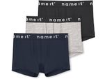 Trunk Name It "Nkmboxer 3P", MäDchen, Gr. 92, 3 Stk., Schwarz, Jersey, Obermaterial: 95% Baumwolle, 5% Elasthan, Unifarben, Eng, Unterhosen, Eng, Jersey, Logoschriftzug, Angesetztes BüNdchen