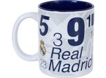 Real Madrid Cf - Tazza Da Caffè "Los Galacticos"", Galactic, 315Ml TA13537 (Taglia Unica) (Bianco/Blu)"