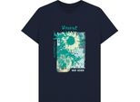 Apoh - Maglietta "Sunflowers"" Per Uomo/Donna Unisex PN1576 (Xl) (Blu Scuro)"