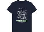 Apoh - Maglietta "Sunflowers Scribble"" Per Uomo/Donna Unisex PN1565 (S) (Nero)"