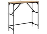 Syfax™ Tavolo Consolle Rovere Artigianale 75 X 32 X 75 Cm