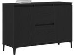 Syfax™ Credenza Rovere Nero 104 X 35 X 70 Cm Legno Multistrato