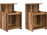 Syfax™ Armadio Da Notte 2 Pcs Legno Vecchio 40 X 35 X 60 Cm