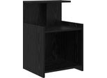 Syfax™ Armadio Da Notte Rovere Nero 40 X 35 X 60 Cm Legno Multistrato