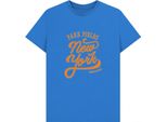 Park Fields - Maglietta "New York State Of Mind"" Per Uomo/Donna Unisex PN1738 (L) (Blu Brillante)"